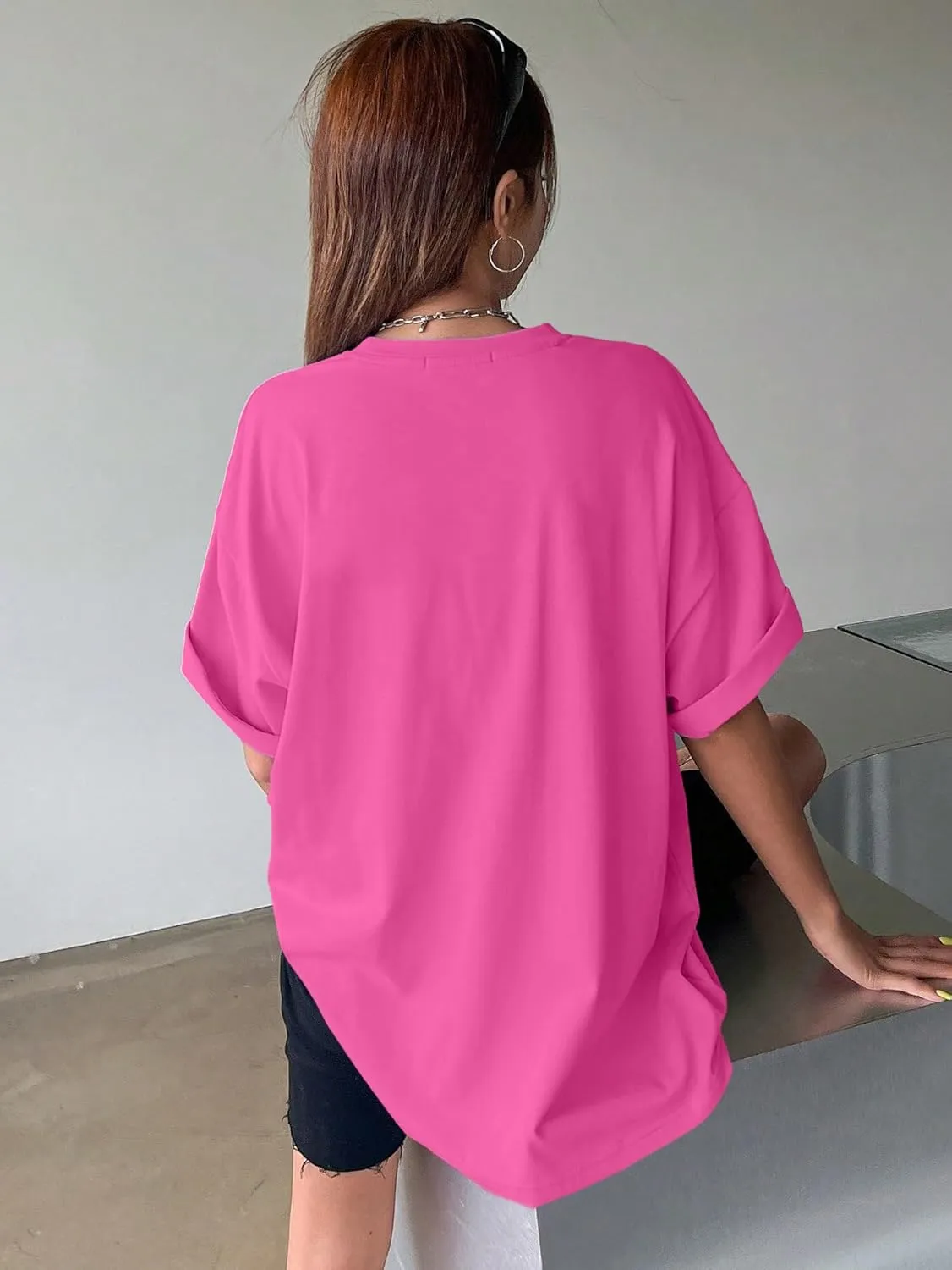80s 90s Shirt Women Retro 80's 90's Music Graphic Tshirt Vintage Neon Crew Neck Top 80s Made 90s Raised Print Outfit