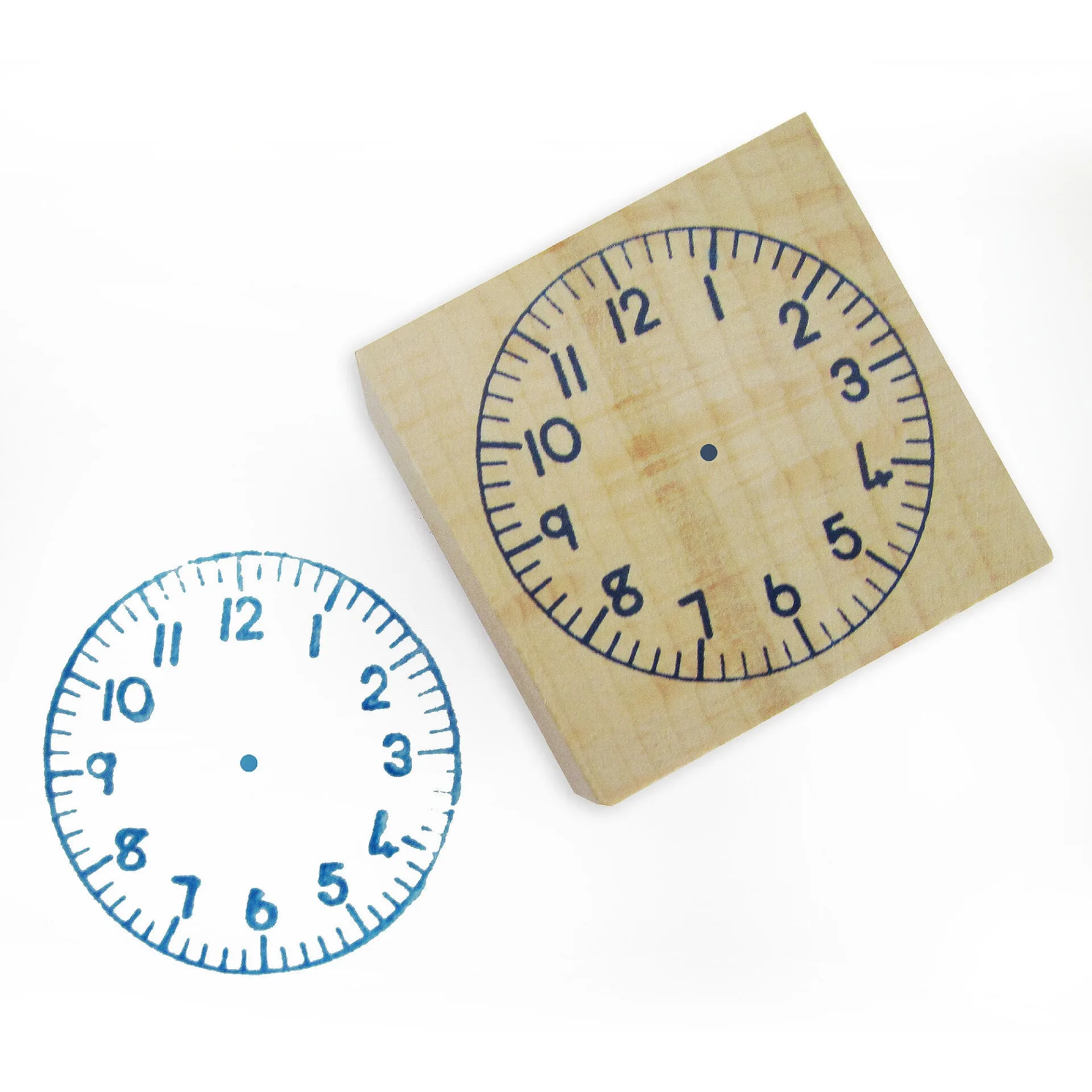 Clock Face Stamps 2pc