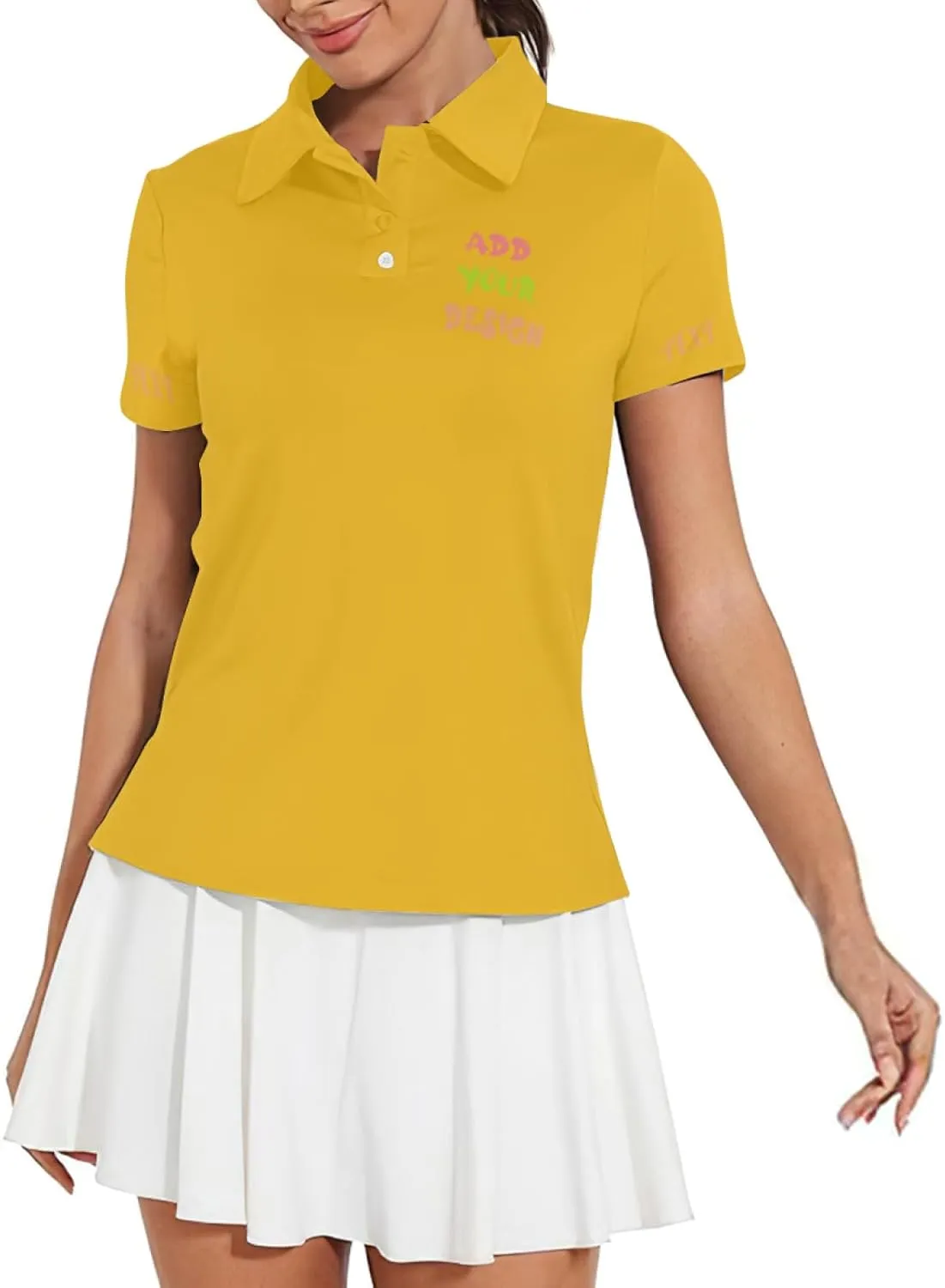 Custom Polo Shirts for Women Custom Golf Shirt Logo Personalized Golf Jersey T Shirts