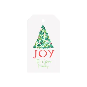 JOY Tree Personalized Angled/Drilled Gift Tags
