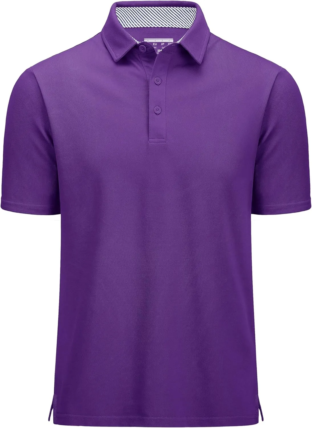 MAGCOMSEN Men's Polo Shirts Short Sleeve Cotton Pique 3 Button Classic Fit Casual T-Shirt Performance Golf Shirts