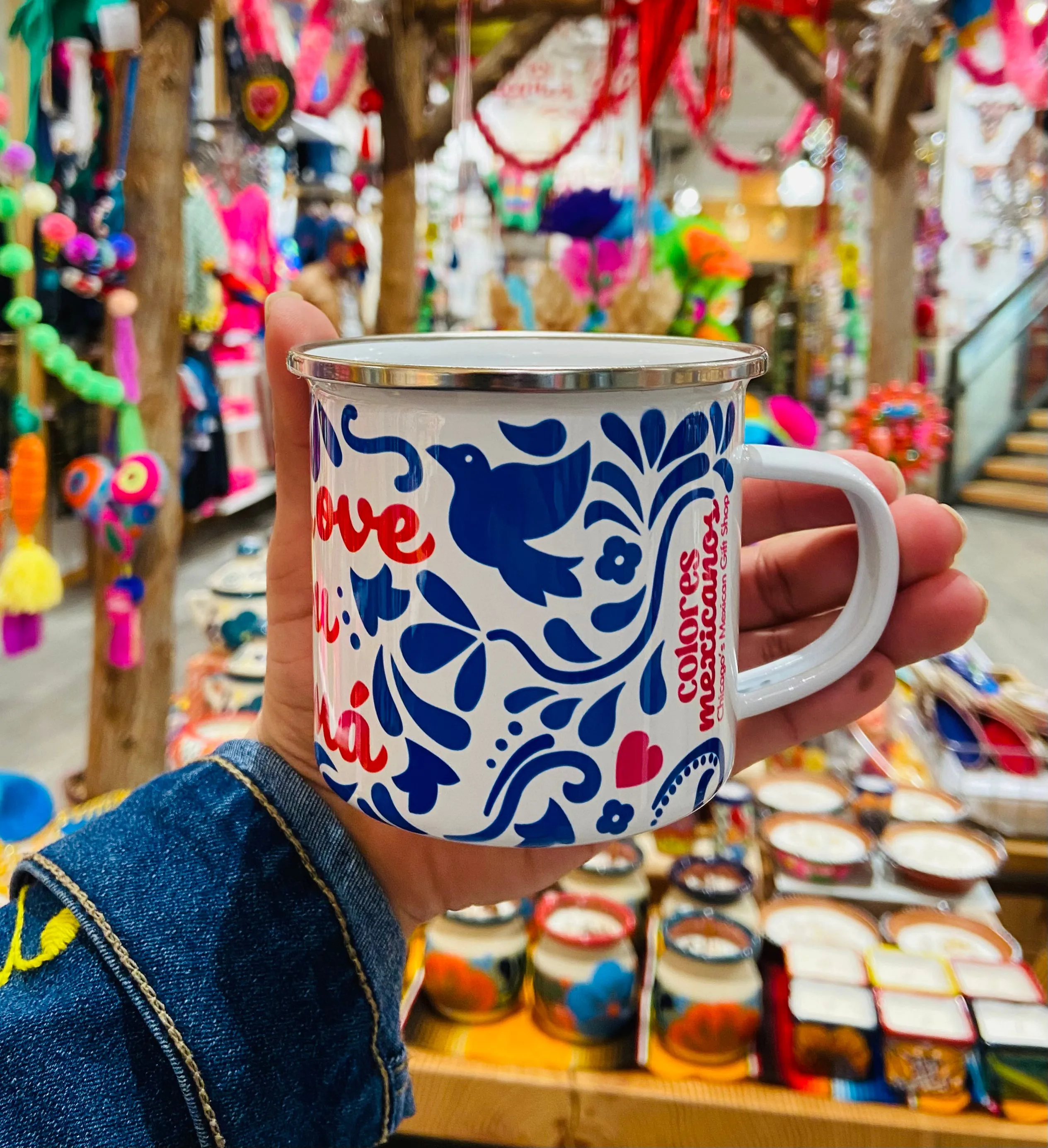 "I Love you Mamá" Enamel Cup