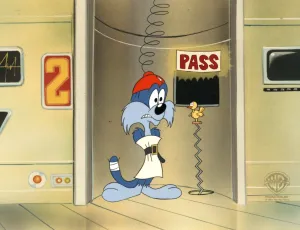 Tiny Toons Original Production Cel:  Furrball