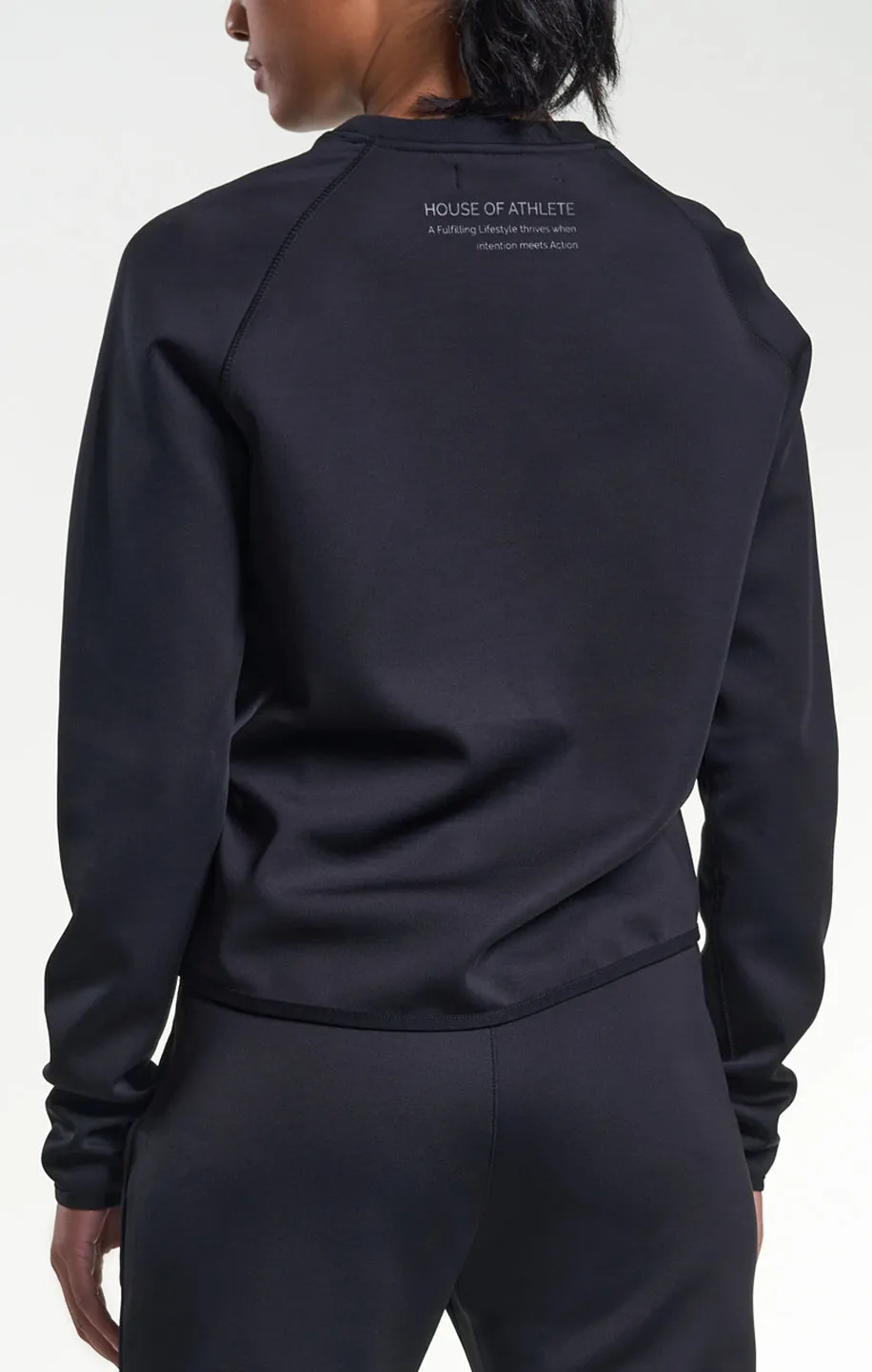 Womens Tech Fleece Logo Crewneck
